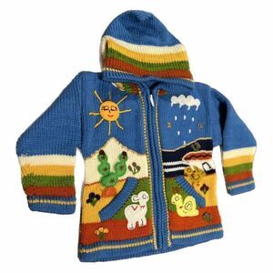 Cotton Creek Farms Alpaca Children’s Clothing Children’s Animal Hooded Sweater